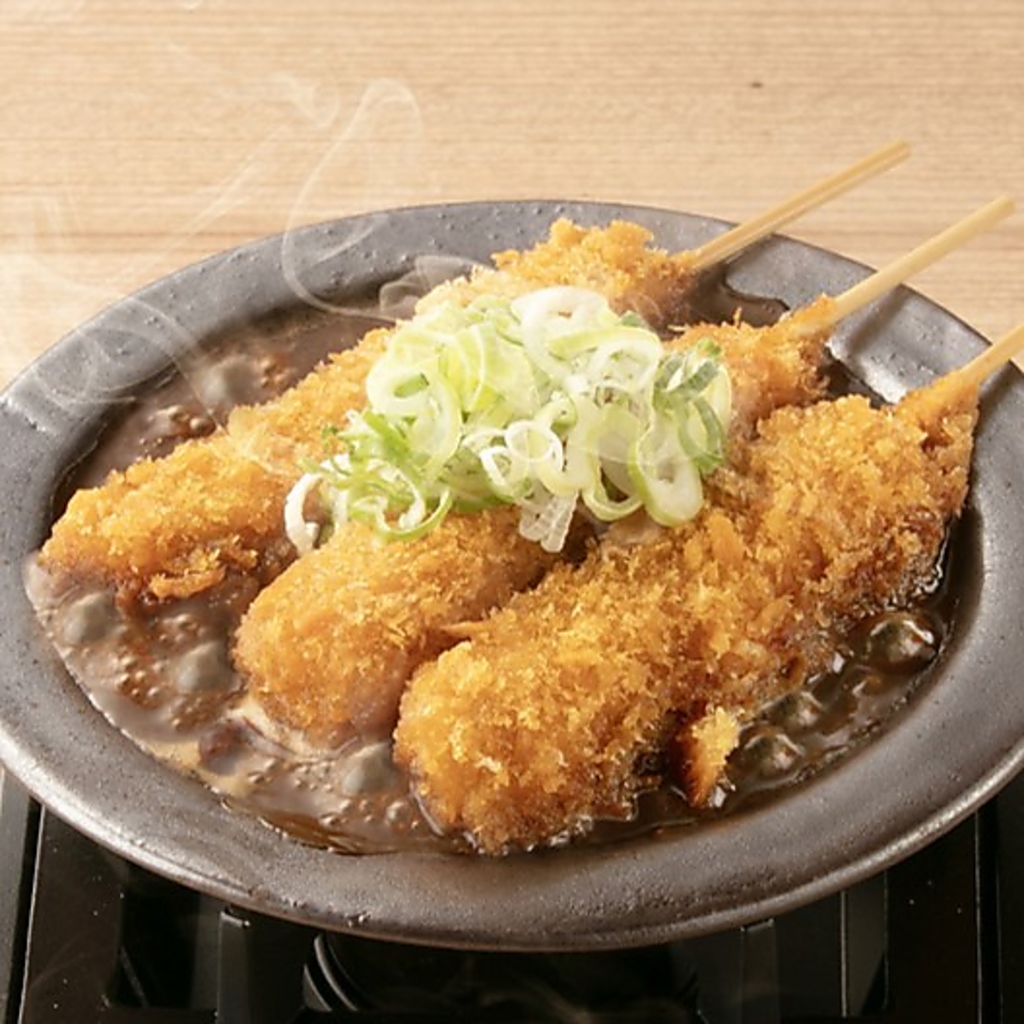 大人気のどて串カツ！てしごと家に来たら絶対に食べたい逸品です！