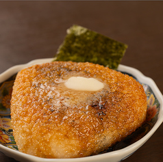 罪深い炎りバター揚げおにぎり