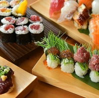 新鮮なネタを使用した種類豊富な寿司メニュー！