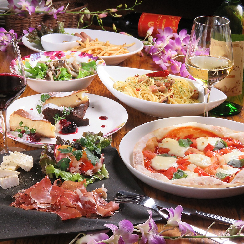 多彩なコース料理。全て飲み放題付き、税込です！【個室　宴会　誕生日　女子会　飲み放題】