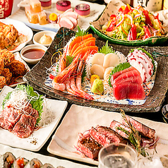完全個室居酒屋　熟成魚と熟成肉　魚ト肉（ととにく）　鹿児島天文館店のコース写真