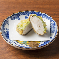 【大分】肉厚椎茸の海老真丈揚げ
