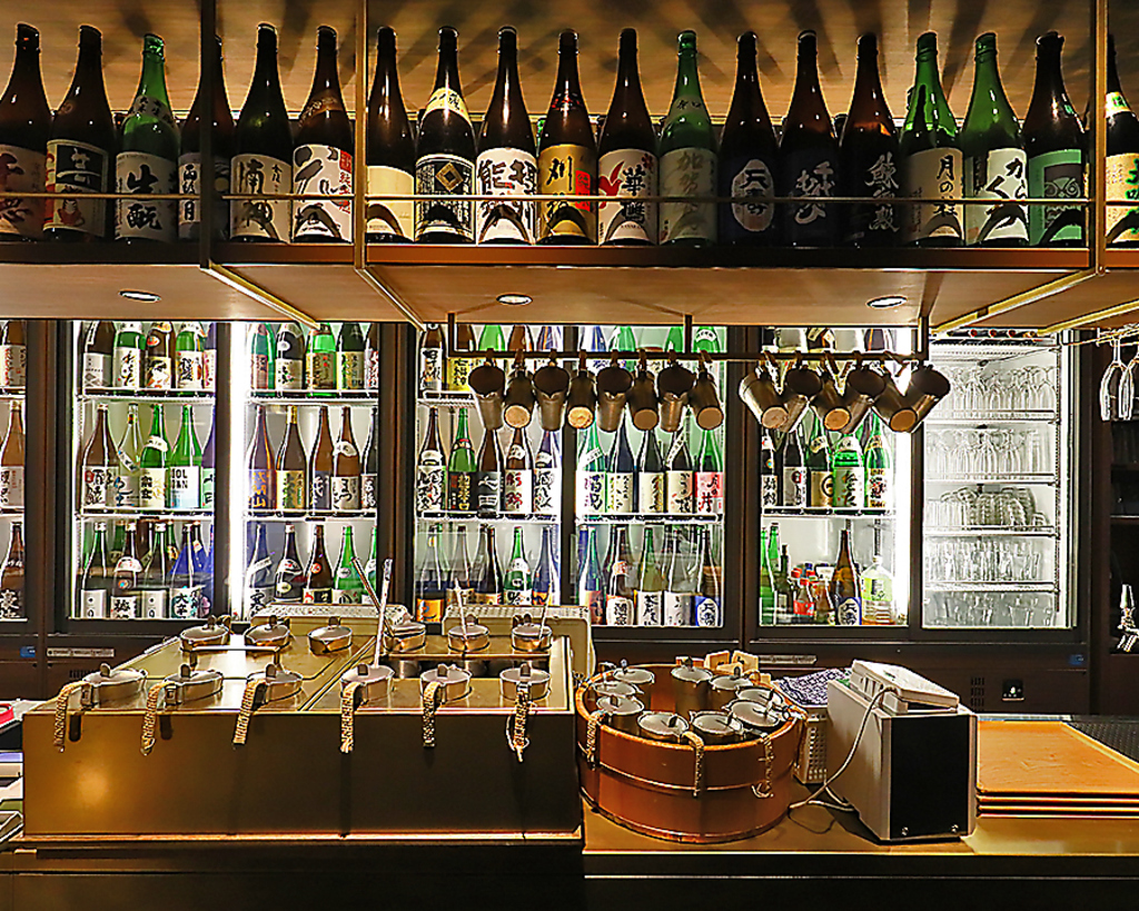 100種類以上の厳選日本酒