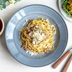 牛肉とローズマリーの白ラグーパスタ