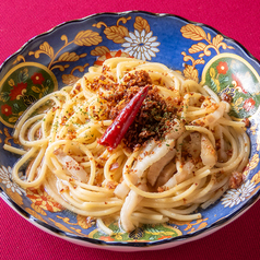 自家製ベーコンのペペロンチーノ