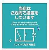 空気の入れ替え常時行っております