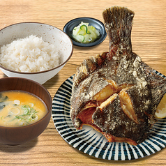 カレイ唐揚げ定食