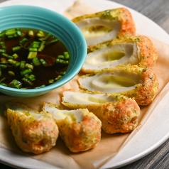 チーズちくわの磯部揚げ