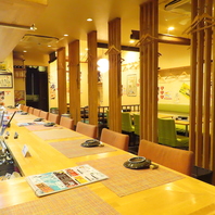 広々とした空間が自慢♪普段使いに最適な創作料理店です