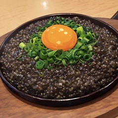鉄板イカ墨リゾット