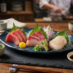 お造り三種盛り