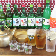 韓国酒から定番ドリンクまで各種ご用意！