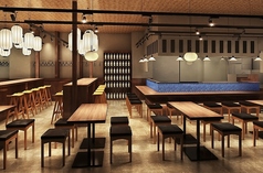 落ち着いた、安定感のあるテーブル席！