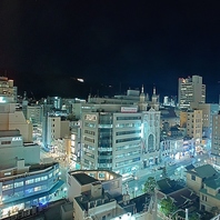 窓側席からの夜景