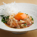 料理メニュー写真&nbsp;地鶏のユッケ