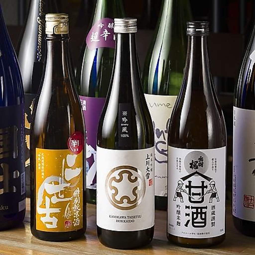 北海道産地酒はもちろん、全国様々な地酒が随時入荷♪