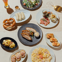 ビールと相性抜群のモダンドイツ料理が勢揃い！