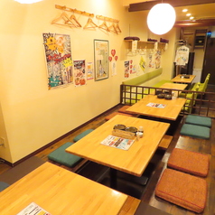 4名様～でご利用頂ける小上がり席お子様連れや女子会でゆっくりしたい方は奥の掘りごたつ席がおススメです☆