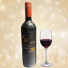 X5 カベルネ　グラスワイン赤