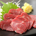 料理メニュー写真&nbsp;馬刺し（生姜・にんにく）