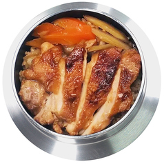 若鶏の照り焼き釜めし
