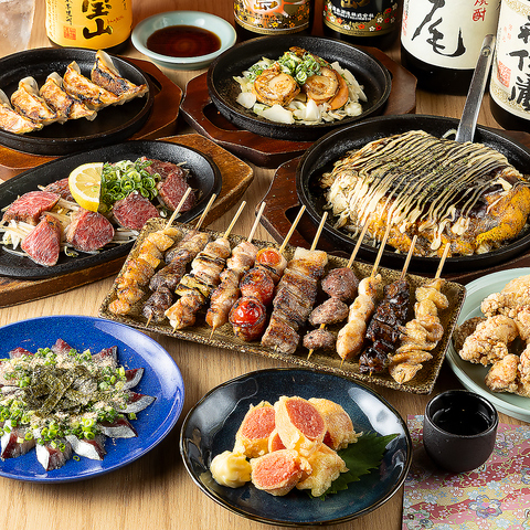 【お好み焼・鉄板焼 かな川 × 焼鳥ハイボール酒場 1010】個室完備なので宴会にも◎