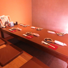 4～6名ご案内可能な半個室です