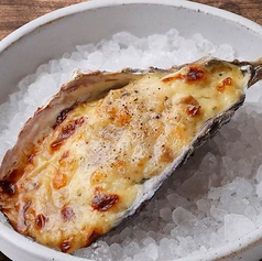 トリュフソースのカルボナーラ風焼き牡蠣
