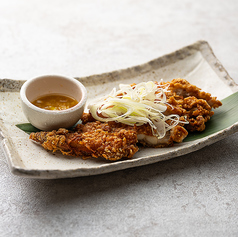 でっかい鶏唐!ジューシー揚げ~塩にんにくソース~