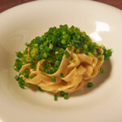 牡蠣とほうれん草のクリームパスタ