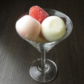 料理メニュー写真&nbsp;苺と3種の雪見だいふく