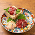 料理メニュー写真&nbsp;馬刺し３種盛り