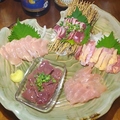 料理メニュー写真&nbsp;鶏刺し5種盛り