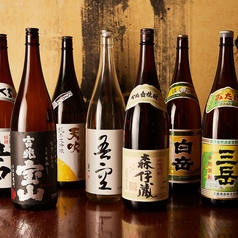 おつまみに良く合う豊富な日本酒、焼酎メニュー。