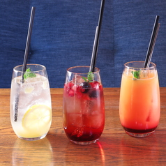 季節限定も楽しめる自家製ドリンク