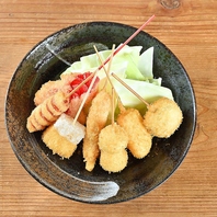 バリエーション豊富な串カツはどれも逸品揃い！
