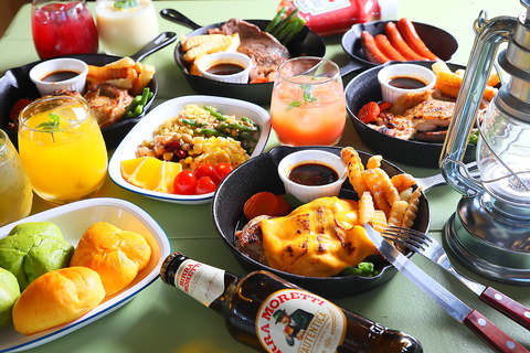 グランピングをイメージしたBBQステーキ!!
