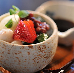 村上緑茶アイス白玉クリームあんみつ