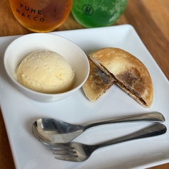 ホットク バニラアイス付き