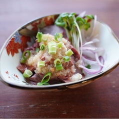 ネギだれレバ刺し風