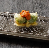 一流料理人が監修する高級食材を使った「創作天ぷら」