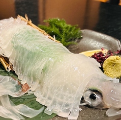 活きイカ（小１２００円・中１８００円・大２８００円）