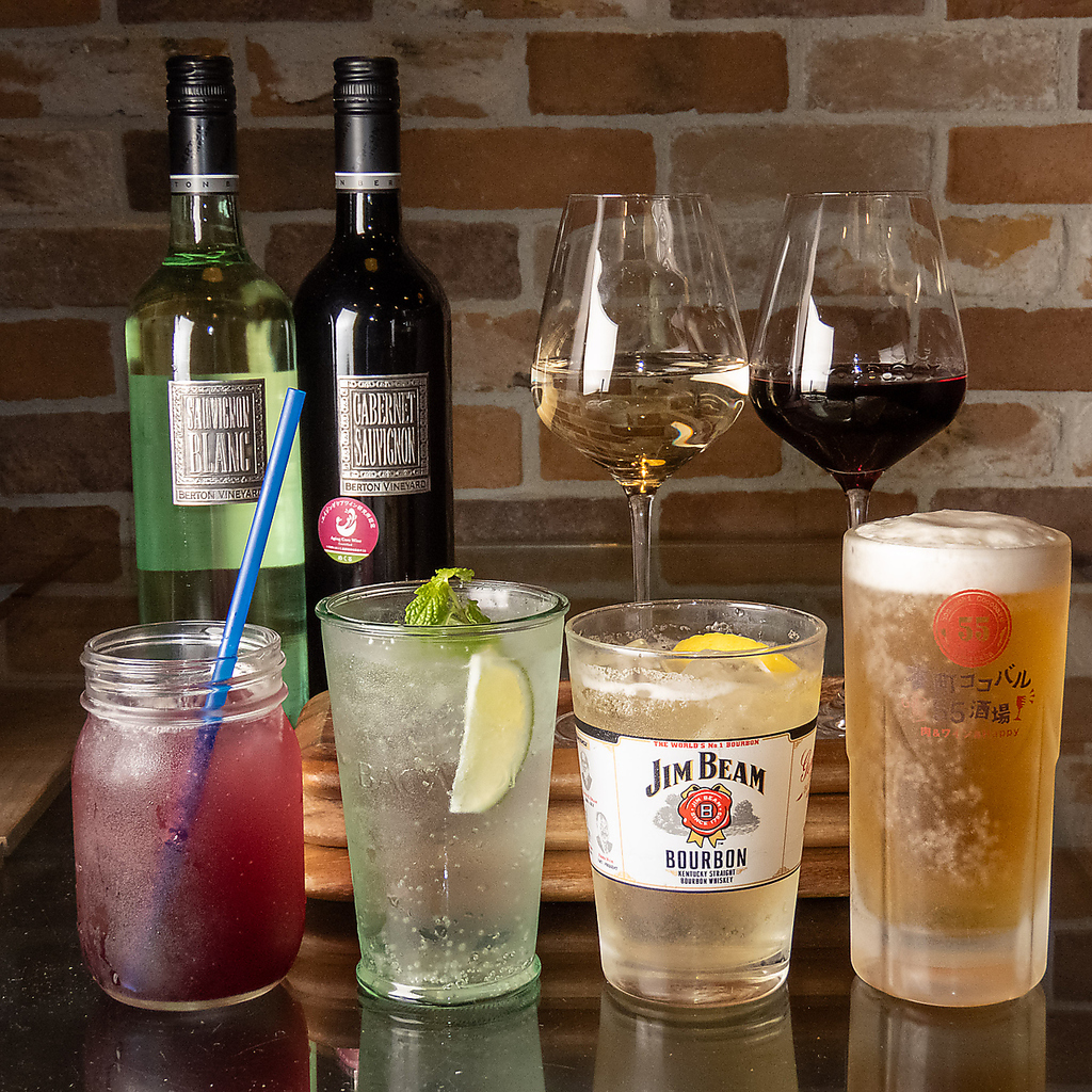 時間延長OK♪お好きなメニューを注文できる「単品飲み放題」は60分980円(税抜)◎お酒の種類が豊富！