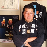 料理長、萩原和茂さんより