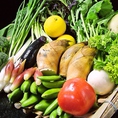 野菜は自家農園で収穫した新鮮野菜を使用