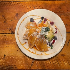 メープル風味のパンケーキ