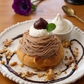 栗やクリームを贅沢に使用したスイーツも充実◎カフェタイムや食後のデザートにおすすめです！