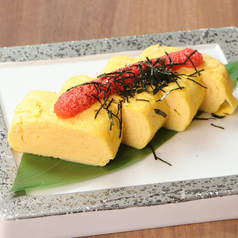 出汁香る厚焼き玉子　明太まみれ