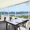 ＜ランチ＞瀬戸内海・児島の街を一望できるお席がございます。