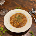 料理メニュー写真&nbsp;牛バラ肉と香味野菜のデミグラスリゾット